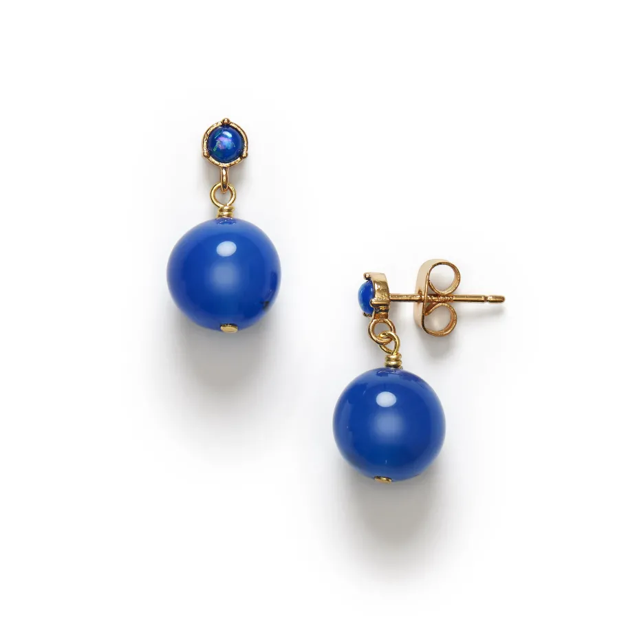 Online Ball Earring - Pacific Blue Earrings
