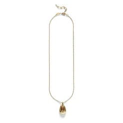 Outlet Golden Pebble Necklace Necklaces