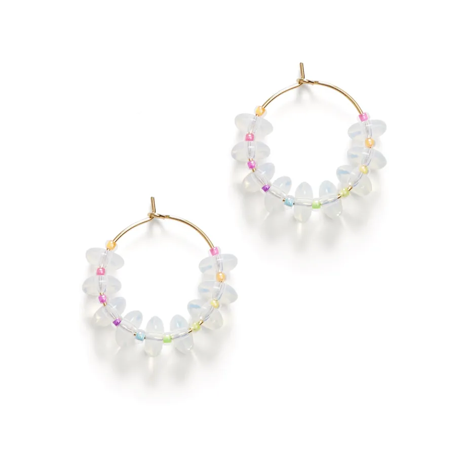 Hot Ice Ice Hoop Earrings