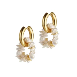Outlet Pearl Power Hoop Earrings