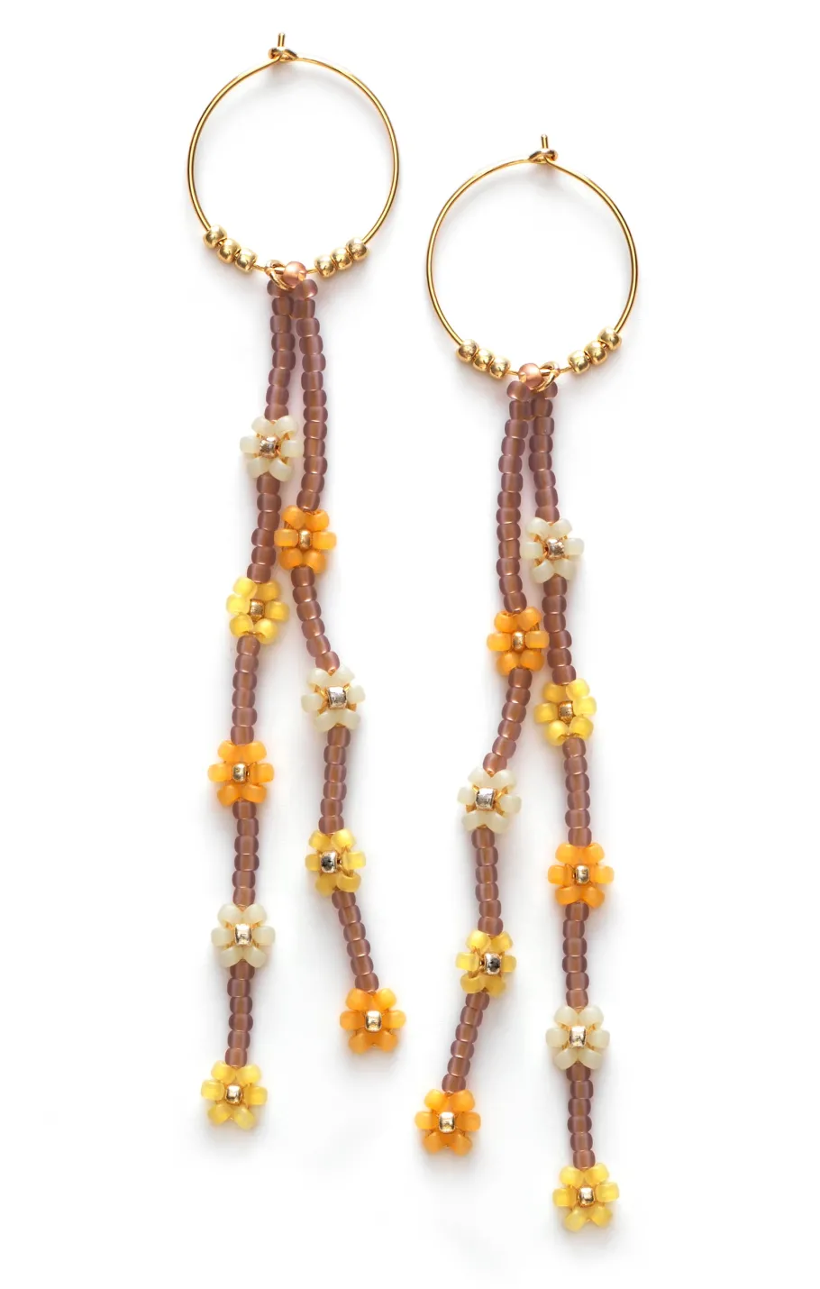 Clearance Petals Hoop Earrings Earrings