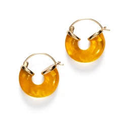 Hot Petit Swell Hoop - Amber Earrings
