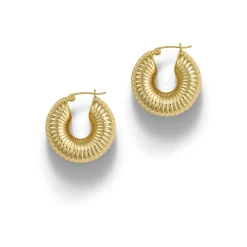 Hot Ripple Hoop Earrings