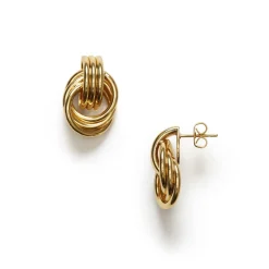 Clearance Triplet Earring - Gold Earrings